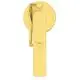 Freistehender Wannenarm in Brushed Gold von Ideal Standard mit Handbrause-Set, seitliche Halterung und runder Wandplatte.